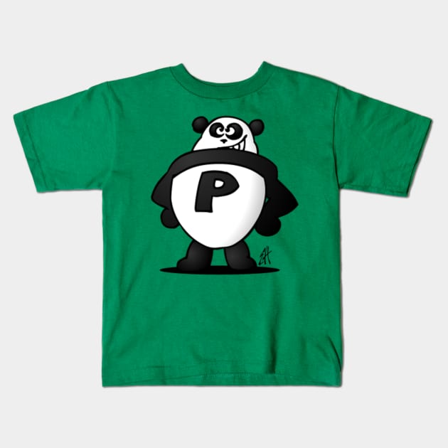 Panda Power Kids T-Shirt by Cardvibes